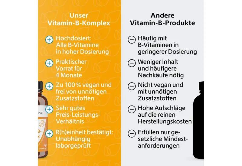 R(h)ein Nutrition R(h)ein Nutrition Vitamin B-Komplex Kapseln, 120 St., 38.6 g – Produktbild 4 von 5