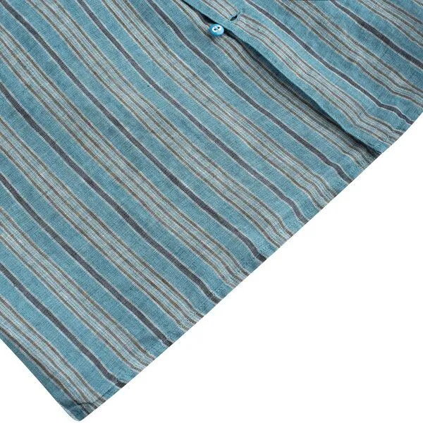 Panareha Panareha BOUZNIKA Leinen Aloha Hemd, Blau, – Produktbild 3 von 3
