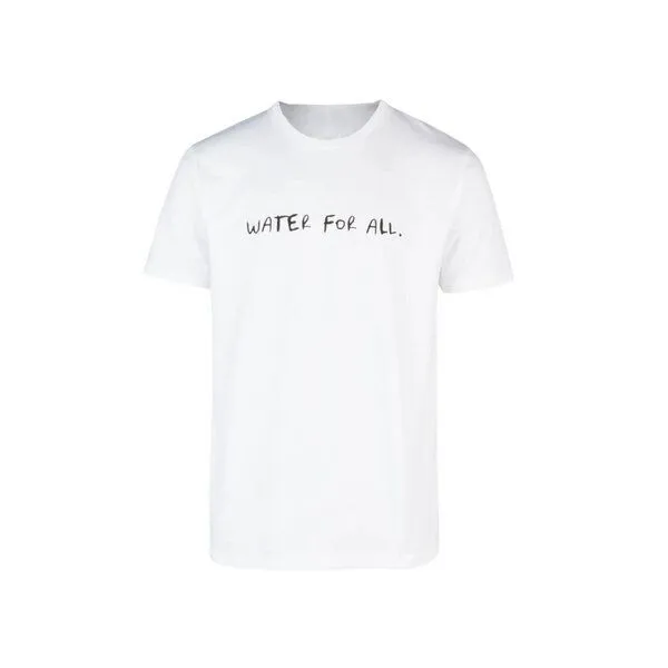 VIVA CON AGUA Biobaumwoll Unisex T-Shirt Weiss mit Motiv WATER FOR ALL von Viva con Agua – Produktbild 1 von 4