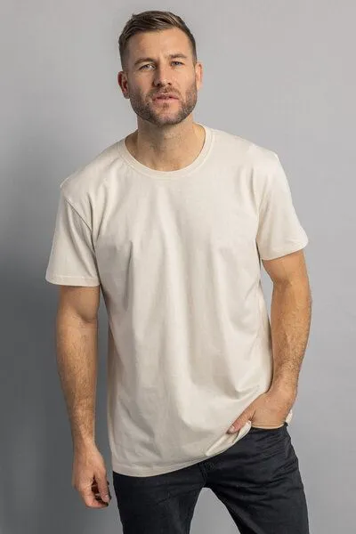 DIRTS dirts Premium Blank T-Shirt STANDARD, Oat milk, – Produktbild 1 von 4