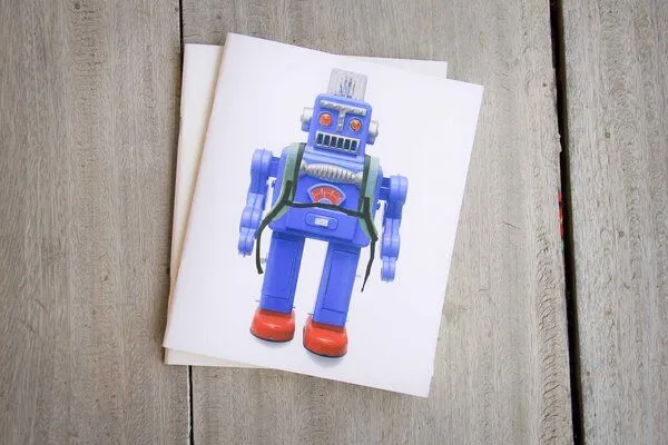 BY COPALA BY COPALA 2er Notizbuch mit vintage Roboter-Motiv – Produktbild 1 von 4