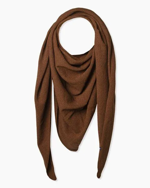 Esperando Esperando Zoe Triangle Schal, Dunkelbraun, – Produktbild 1 von 3