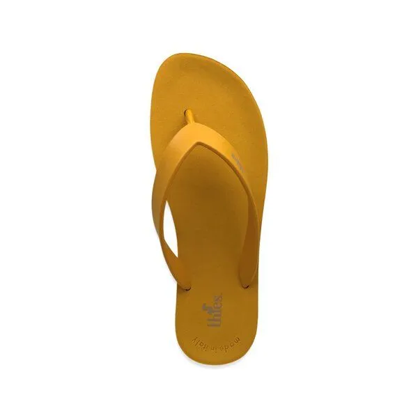 thies thies Vegane Eco Thong Beach Sandale aus pflanzenbasierendem Kunststoff, Orange (gelb), – Produktbild 4 von 4