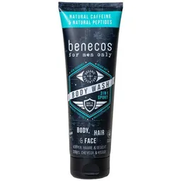 Benecos benecos for men - 3in1 Sport für Körper, (Bart-)Haar&Gesicht - vegan – Produktbild 1 von 1