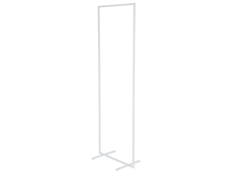 Garderobe 'Jonathan' B 50 x H 150 cm, Stahl pulverbeschichtet, Weiß, – Produktbild 1 von 1