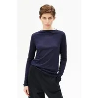 ARMEDANGELS ARMEDANGELS BOAT NECK Damen Longsleeve aus TENCEL Lyocell Mix, Tinted navy, – Produktbild 1 von 1