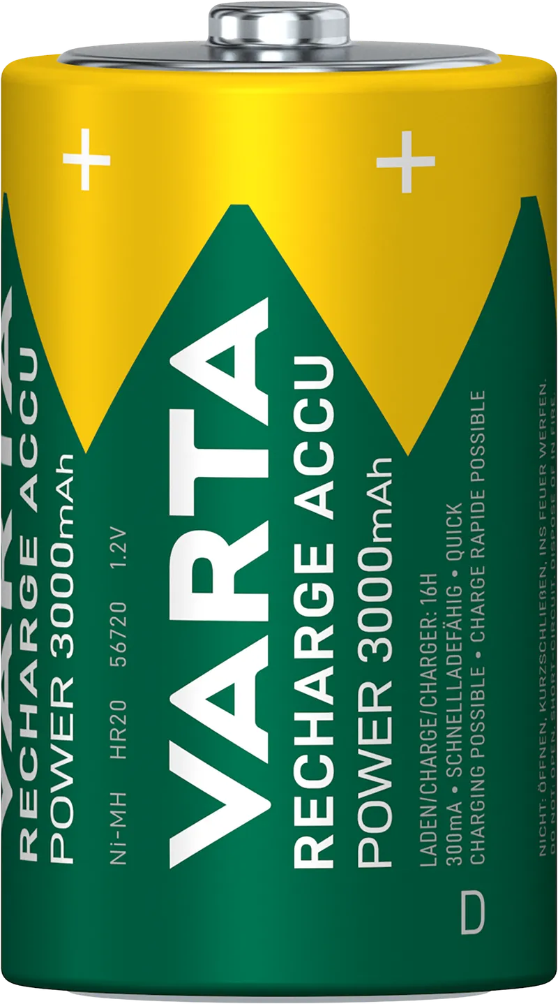 Varta Varta Mono Akku NiMH 3000 mAh Ready 2 Use 2er Pack – Produktbild 1 von 4