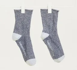 KnowledgeCotton Apparel KnowledgeCotton Apparel Socken - HONEY Lurex Glitter Rib Socks - aus Bio Baumwolle & recyceltem Polyester – Produktbild 1 von 1