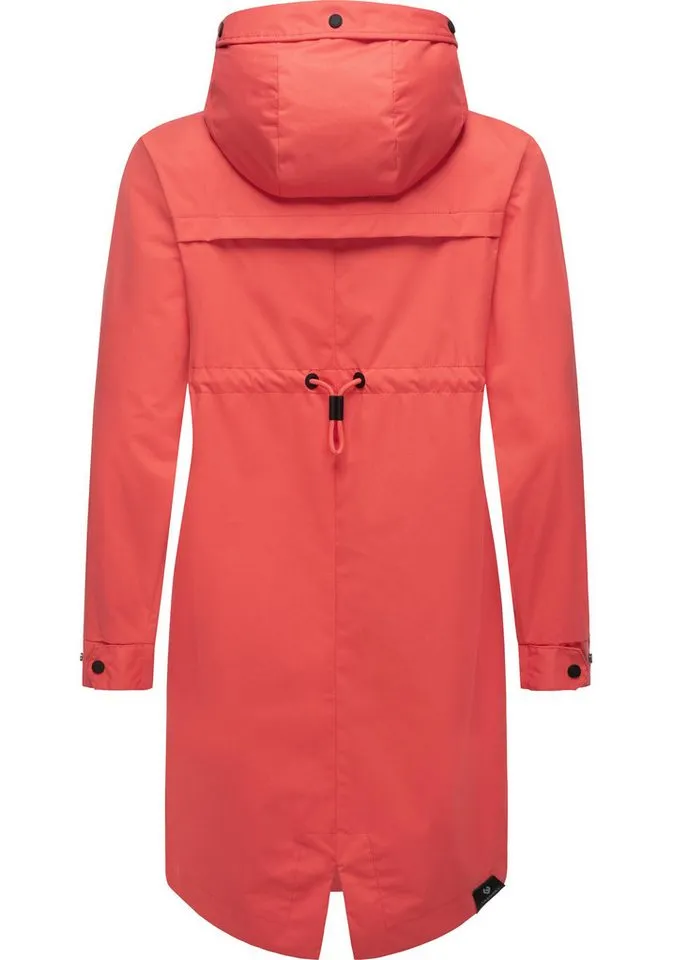 ragwear ragwear Jerseymantel Rejany Wasserdichter Damen Parka für die Übergangszeit, Rosa, – Produktbild 4 von 4