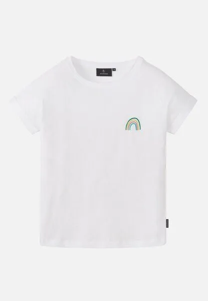 recolution Damen T-Shirt aus Bio-Baumwolle - CAYENNE RAINBOW - recolution, White (weiß), – Produktbild 2 von 4