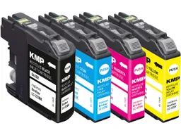 KMP KMP Tintenpatronen ersetzt Brother LC-223BK/C/M/Y schwarz, cyan, magenta, gelb, 4er-Set – Produktbild 1 von 1