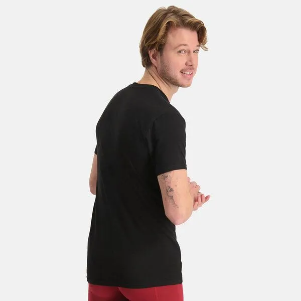 Bamboo Basics Bamboo Basics Rundhals T-Shirt RAY mit Bambusviskose (2er Pack), Schwarz, – Produktbild 3 von 4