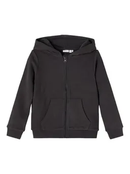 name it name it Kapuzenpullover Name It Mädchen Hoodie aus Bio-Baumwolle Black 116 – Produktbild 1 von 1