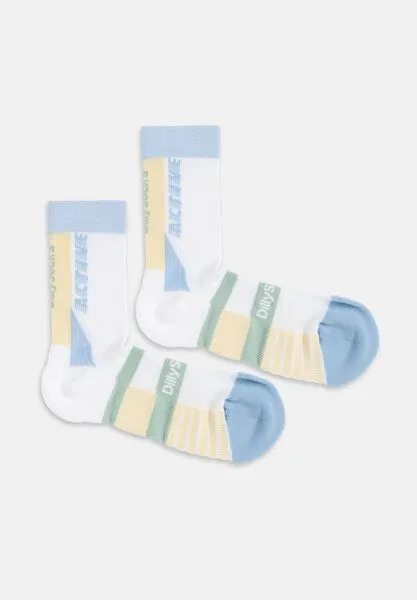 DillySocks DillySocks Sportsocken „Active Performance“, Weiss,blau, – Produktbild 3 von 4