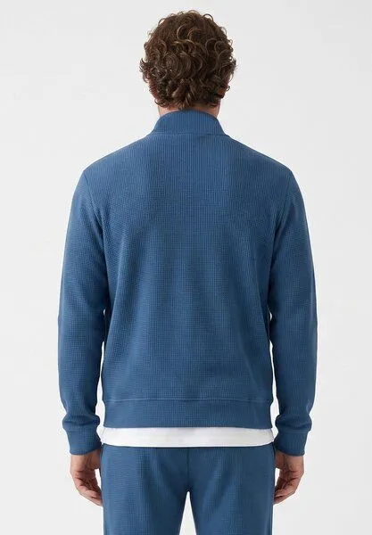 ORGANICATION ORGANICATION JORRIN | Waffel-Jacke aus Bio-Baumwolle & recyceltem Polyester, Blue, – Produktbild 5 von 5