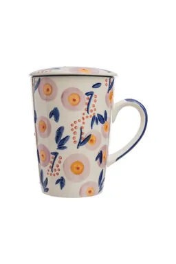 Tranquillo Tasse mit Teesieb VINTAGE GARDEN rose - rosa – Produktbild 1 von 1