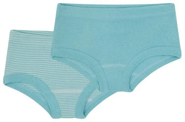 loud + proud loud + proud Babys & Kinder Doppelpack Pantys aus Feinrippp, GOTS-zertifiziert, Lagoon(blau), – Produktbild 2 von 2