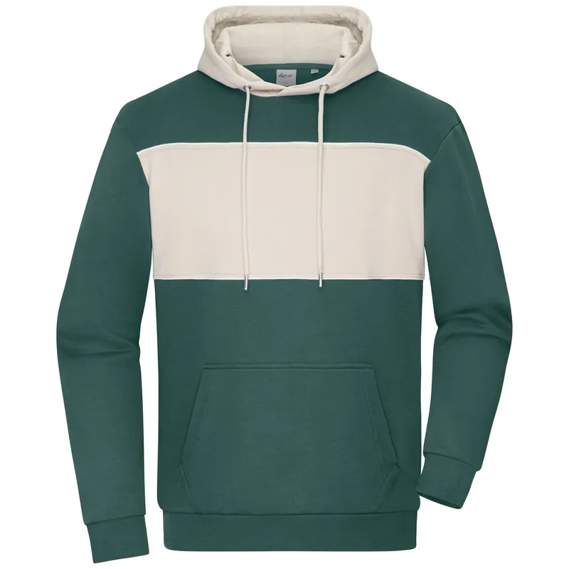 Daiber Daiber Unisex Hoody mit Kontrasteinsatz 8051 Gr. M smoky-green/sandstone – Produktbild 1 von 1