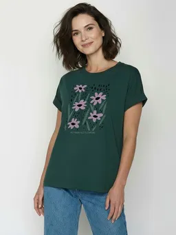 GreenBomb GREENBOMB No Rain Loony - Sportliches T-Shirt aus Bio-Baumwolle mit Rollup Sleeve / hochwertiger Print / GOTS / Fair & Vegan – Produktbild 1 von 1
