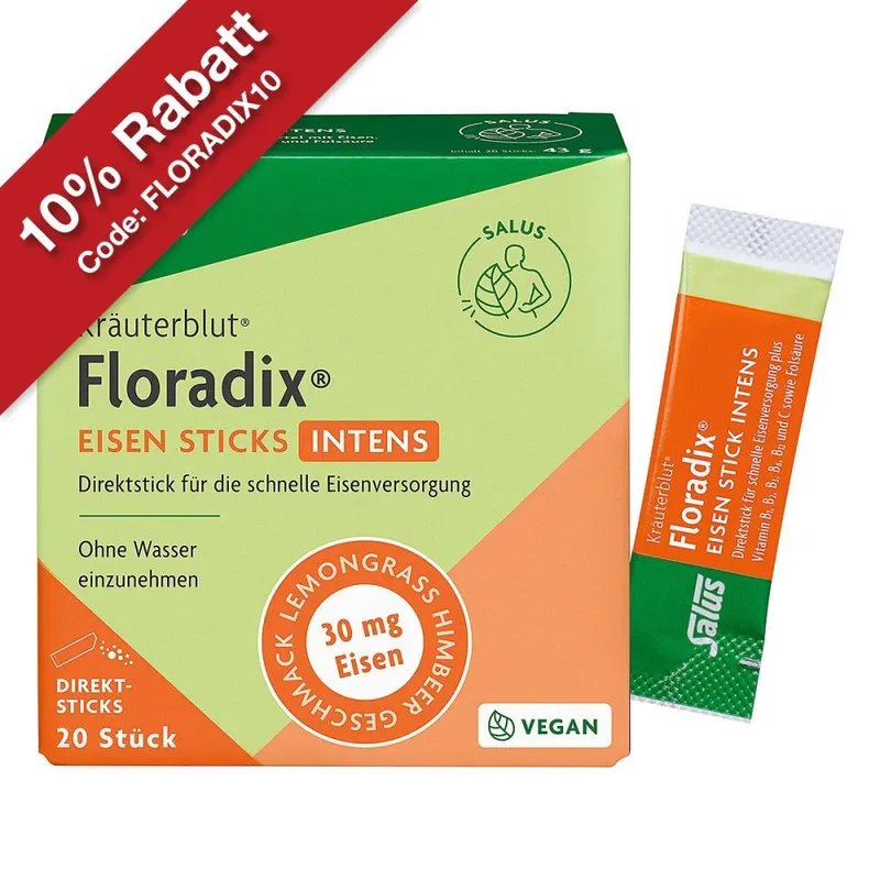 Floradix Floradix Eisen Sticks intens Direktsticks – Produktbild 2 von 2