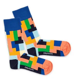 DillySocks DillySocks Socken Tetrical Vision aus Biobaumwoll-Mix – Produktbild 1 von 1