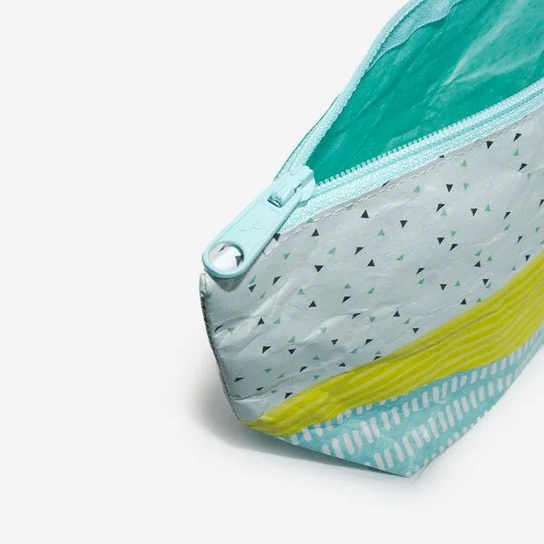 paprcuts paprcuts Kosmetiktasche, Helsinki (gelb hellblau), – Produktbild 4 von 4