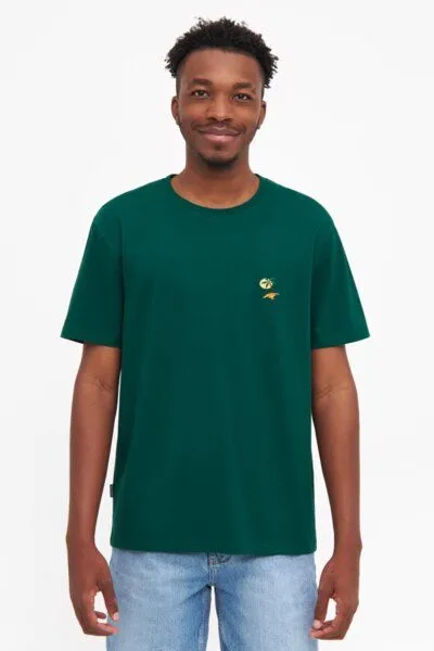 Natural Vibes Natural Vibes T-Shirt Insel Bio GOTS | Grünes T-Shirt | T-Shirt mit Inselmotiv | Herren Damen T-Shirt – Produktbild 3 von 4