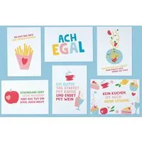 Bow Hummingbird Bow & Hummingbird 6er Set Postkarten mit Spruch aus Recyclingpapier – Produktbild 1 von 1