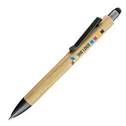 Penko PENKO® Bambus-Touchkugelschreiber Tahiti, Schwarz, – Produktbild 1 von 1