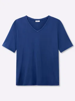 sheego V-Shirt royalblau – Produktbild 1 von 1