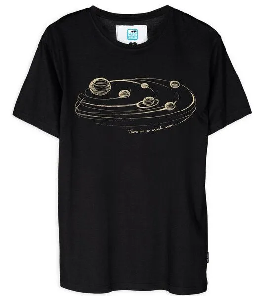 Gary Mash GARY MASH T-Shirt Atmosphere aus Bio-Baumwolle, Schwarz, – Produktbild 3 von 4