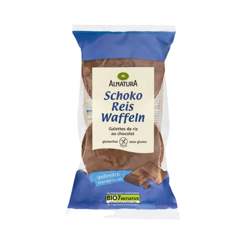 Alnatura Alnatura Bio SchokoReiswaffeln Vollmilch, 100g – Produktbild 1 von 1