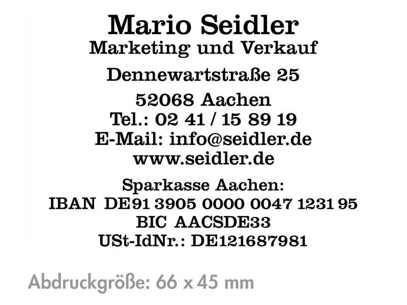 Trodat Ersatz-Stempelplatte für Trodat Stempel 6/58 – Produktbild 1 von 1