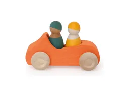 Grimms Grimms Großes Cabrio Spielzeugauto aus Lindenholz, orange lasiert Maße 13 x 9 x 7 cm – Produktbild 1 von 1