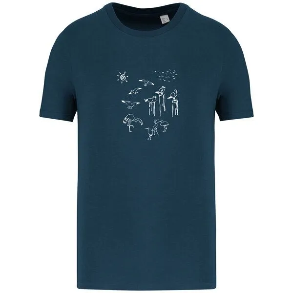 Greenspired Greenspired Basic Bio T-Shirt Nr.4 Coastal Life 155g/m² XXS - 4 XL, Taubenblau, – Produktbild 1 von 1