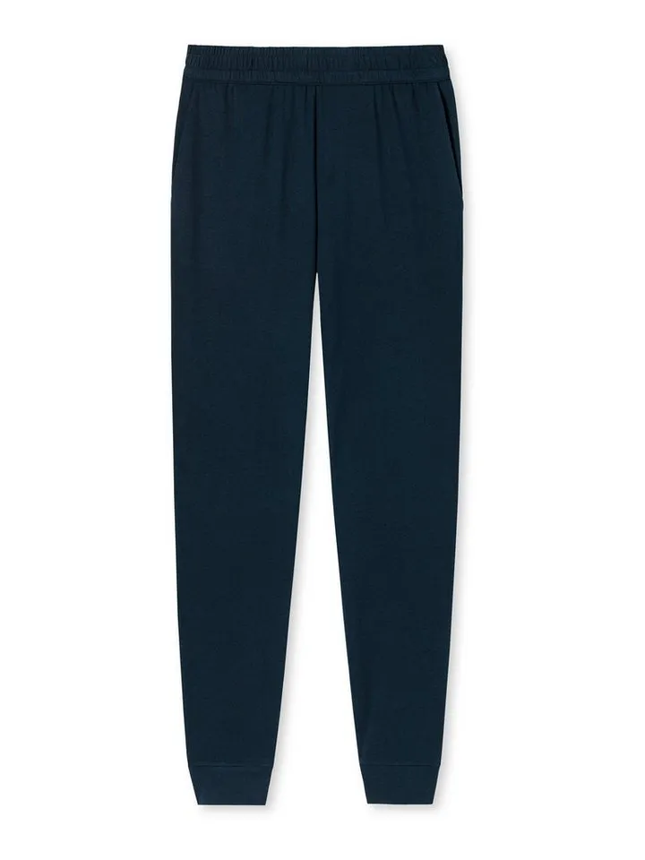 Schiesser Schiesser Pyjamahose Mix & Relax lang, Blau, – Produktbild 1 von 3