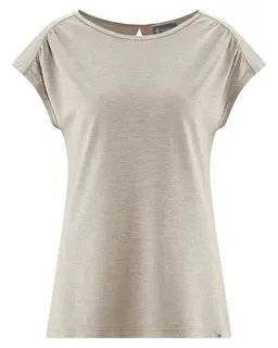 HempAge HempAge Damen T-Shirt mit rückseitigem Cut Out Hanf/Biobaumwolle – Produktbild 1 von 1