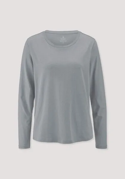 hessnatur hessnatur Longsleeve Relaxed aus Regenerative Organic Cotton (ROC), Nebelblau, – Produktbild 4 von 4