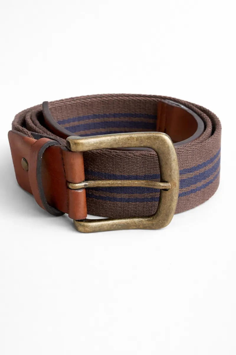 Solari Milano Solari Milano Herren vegan Gürtel Mascagni Braun/ Blau, Braun, – Produktbild 1 von 2