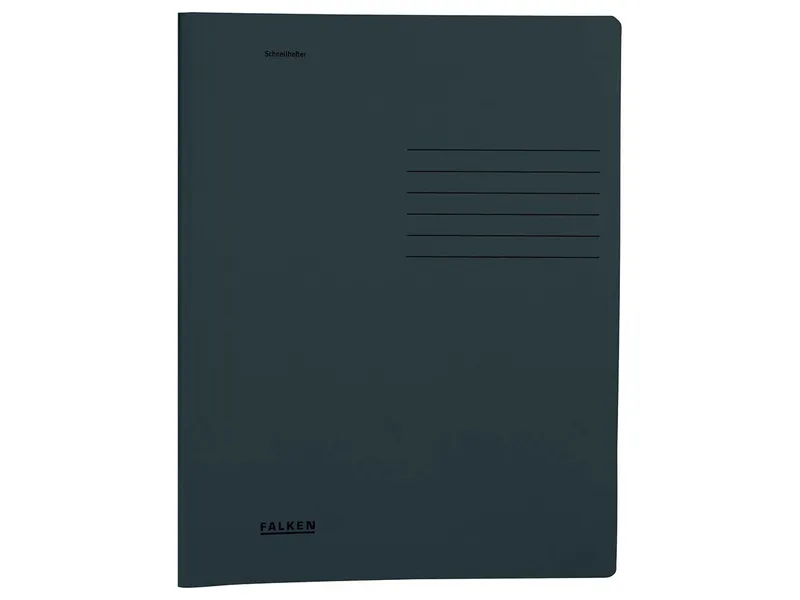 Falken Falken Schnellhefter DIN A4 aus Recyclingkarton 240 g/m², schwarz – Produktbild 1 von 1
