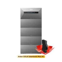 Anker Anker SOLIX Solarbank Max AC Speicher, AC-Coupled, 7-42kWh, by Powerness - 35kWh / Pre-Sale Special: Gratis Smart Meter Gen 2 / Standardversand – Produktbild 1 von 1