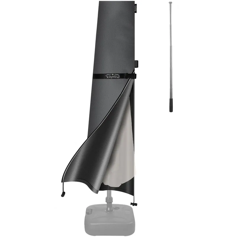 Casaria® Casaria Kingsleeve Abdeckung Sonnenschirm Anthrazit Ø330cm – Produktbild 1 von 1