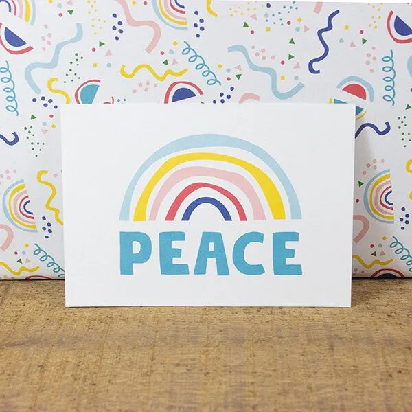 Bow & Hummingbird Bow & Hummingbird Postkarte Peace – Produktbild 3 von 3