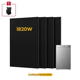 EcoFlow EcoFlow Stream 5000, All-in-One Speicher für Balkonkraftwerke, mit 4 Bifaziale Solarmodule, by Powerness - 455W X 4 / 5kWh / Standardversand – Produktbild 1 von 1