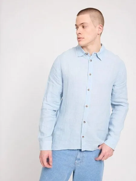Mazine Mazine Hemd - Classic Linen - aus 100% Leinen, Pastel blue (blau), – Produktbild 1 von 3