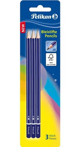 Pelikan Pelikan 978783 - 2B - Blau - Hexagonal - Deutschland - Forest Stewardship Council (FSC) - Sichtverpackung – Produktbild 1 von 1