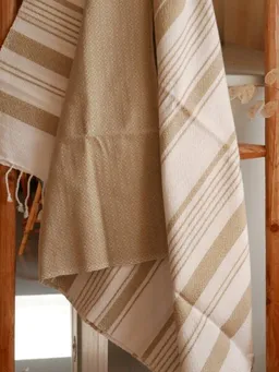 Karawan authentic Karawan authentic Fouta Hammamtuch aus Biobaumwolle White Sand Collection – Produktbild 1 von 1