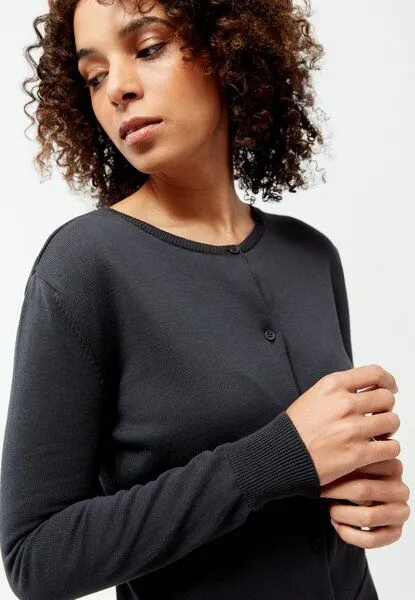 Givn Berlin Givn Berlin Strickjacke GBPOPPY aus Bio-Baumwolle, Black, – Produktbild 3 von 4