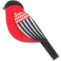 BeWooden BeWooden Zigzag Cutebird Holzbrosche – handgefertigter, nachhaltiger Schmuck aus Holz – Produktbild 1 von 1