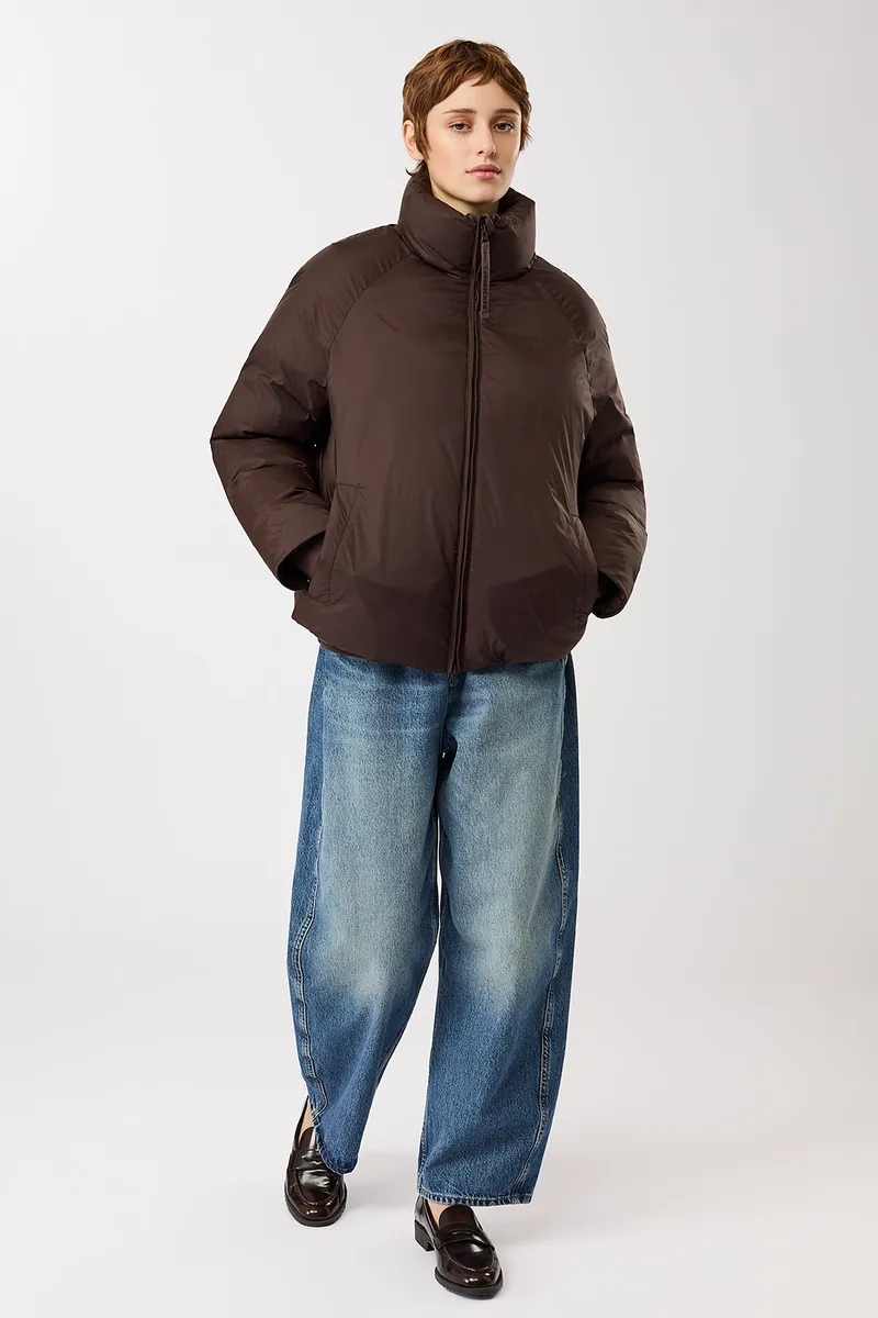 LangerChen LangerChen Damen vegan Leichte Jacke In Kaffeefarbe, Braun, – Produktbild 2 von 2